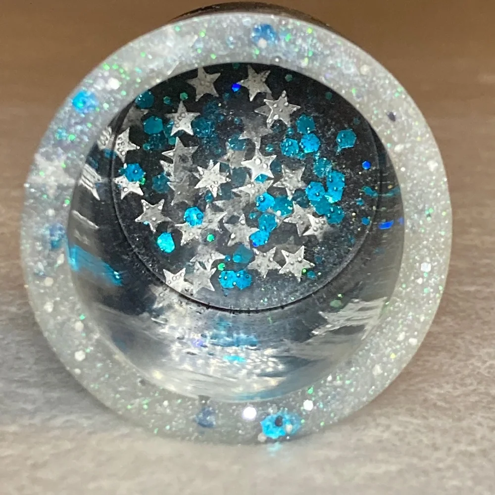 Small Resin Jar/ Pencil, Makeup Brush Holder